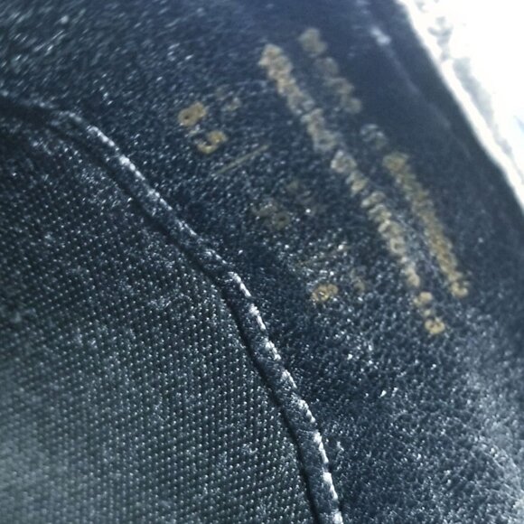 Aldo black leather pointy toe chunky heel booties size 8.5 - Picture 10 of 12